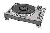 platine dessin electro pop logo